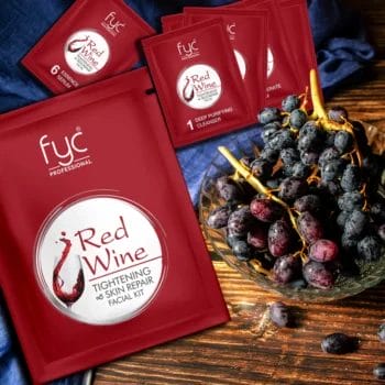FYC Red-Wine Facial Pouch - Tightening & Skin Repair Kit (5X55g Pack)