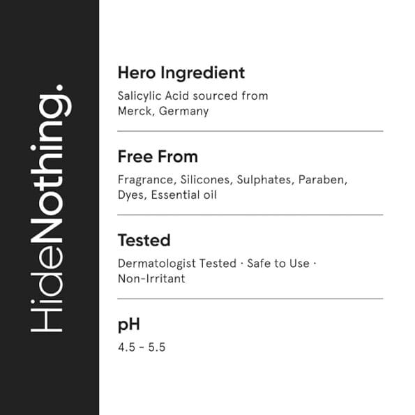 Minimalist Salicylic Acid + LHA 02% Anti Acne Face Cleanser