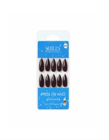 Reusable Press on Nails Maroon