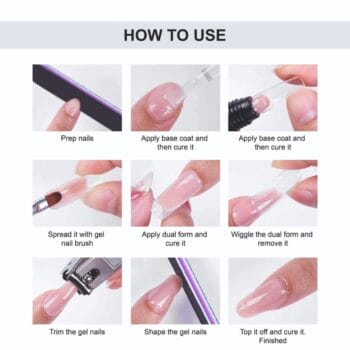Shills Professional POLY GEL Fast Building Nail Gel - Rose Glitter