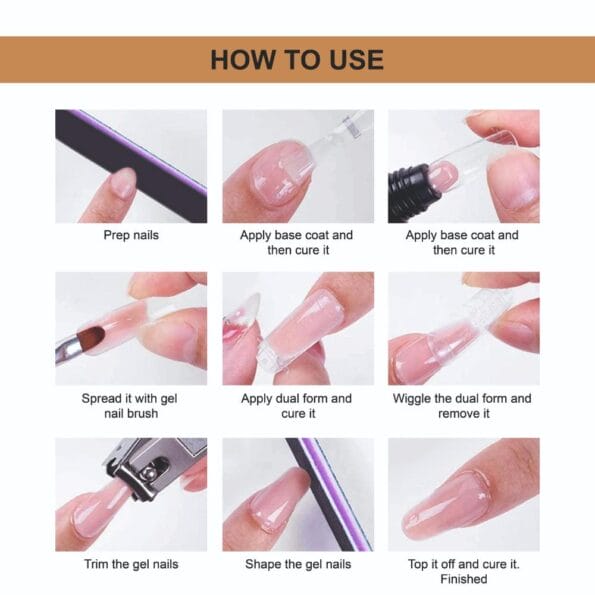 Shills Professional POLY GEL Fast Building Nail Gel - Gold Glitter