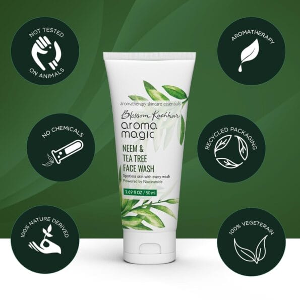Aroma Magic Neem And Tea Tree Face Wash with Niacinamide - 100 ml