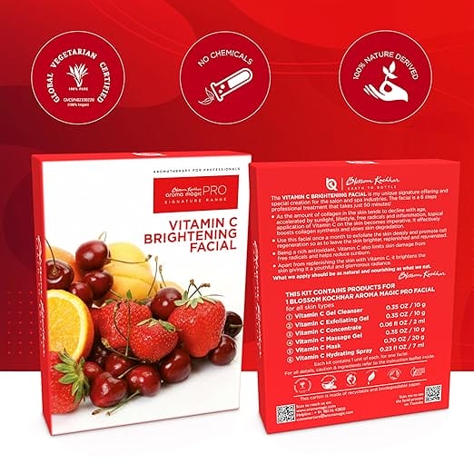 Aroma Magic Vitamin C Skin Brightening PRO Facial Kit - 6 Steps