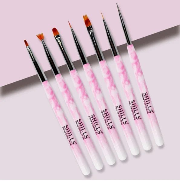 Shills Professional Nail Art Brush Set - 7pcs