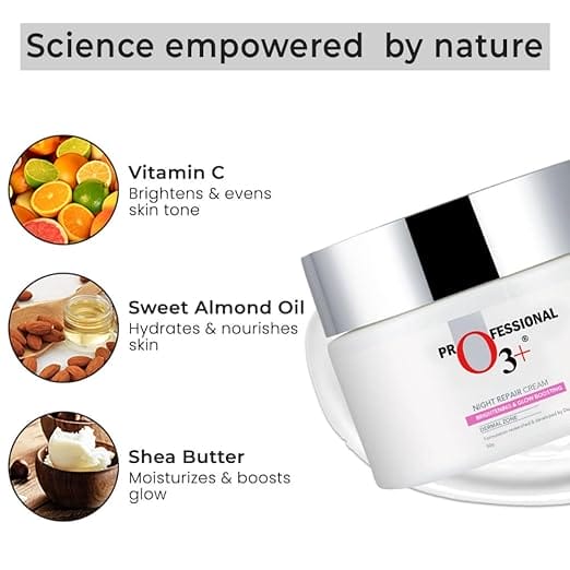 O3+ Night Repair Cream for Smoother & Radiant Skin -50g