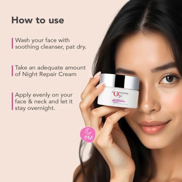 O3+ Night Repair Cream for Smoother & Radiant Skin -50g