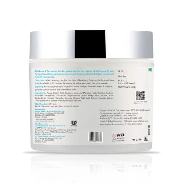 O3+ Blueberry D Tan Removal for Face & Body-300g