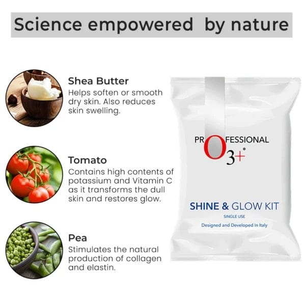 O3+ Shine & Glow Single Use Kit for Brightening & Even Skin Tone -38g