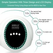 Shills Professional Fingurering UV LED Nail Lamp 120W