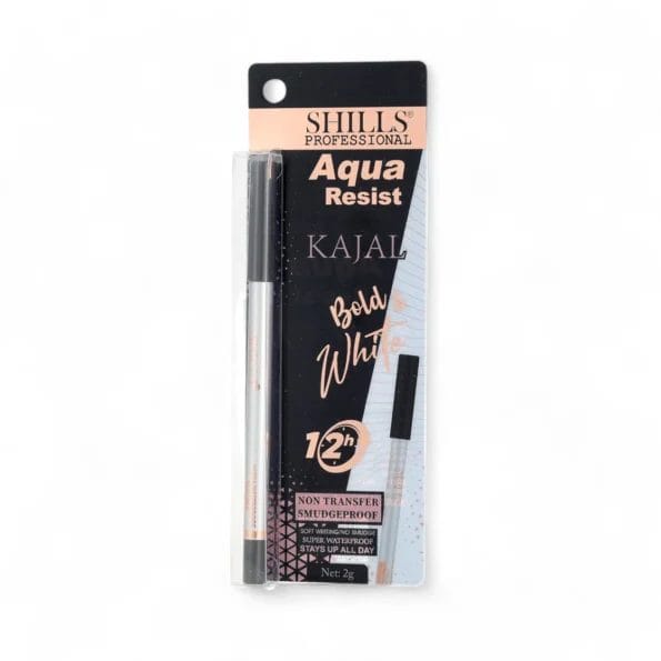 Shills Professional Aqua Resist Bold & Beige Kajal - White