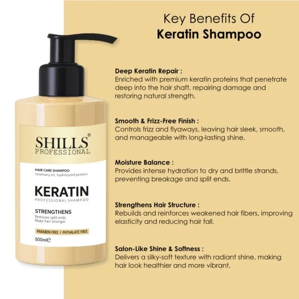 Shills Professional Keratin Shampoo-500ml