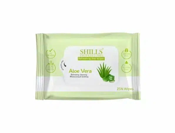 Shills Professional Makeup Remover Wet Wipes Aloe-vera - 25Pcs