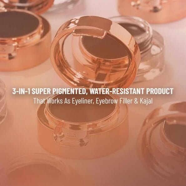 Swiss Beauty Waterproof Eyebrow & Gel Eyeliner 2 In 1 Black