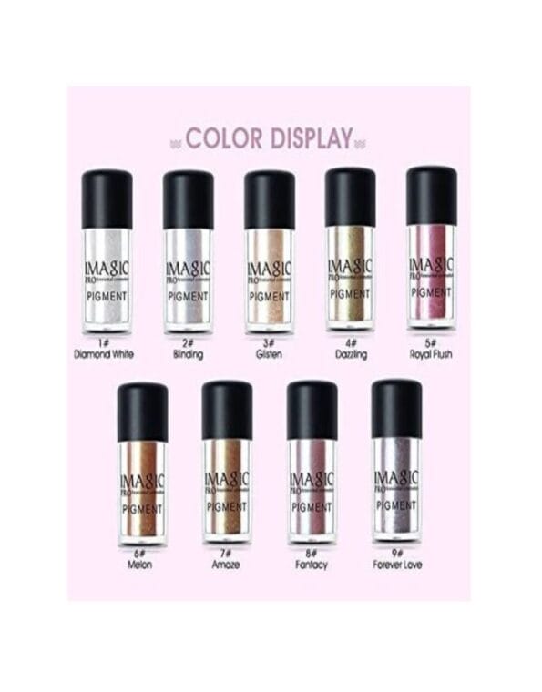 IMAGIC Professional Glitter Eyeshadow Metallic Pigments