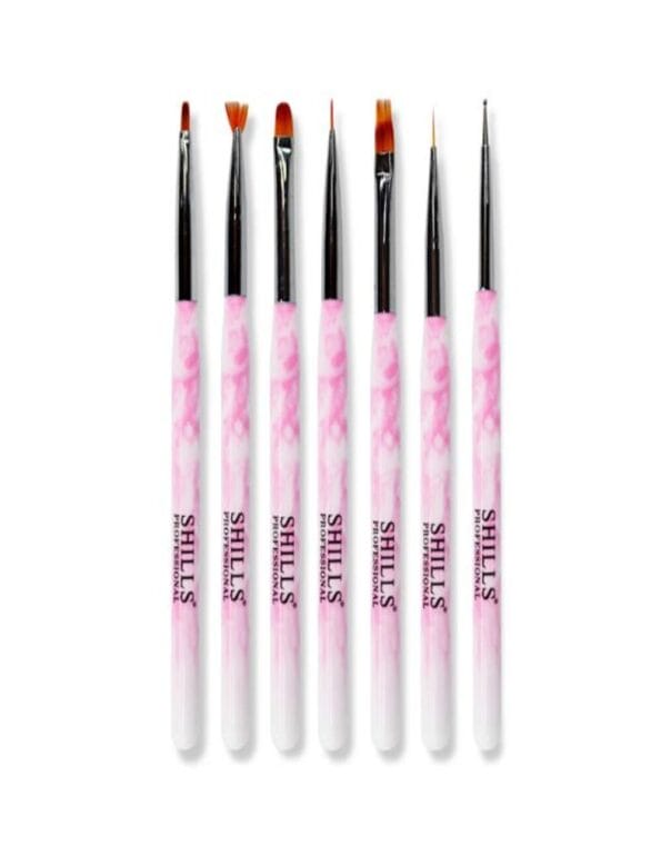 Shills Professional Nail Art Brush Set - 7pcs